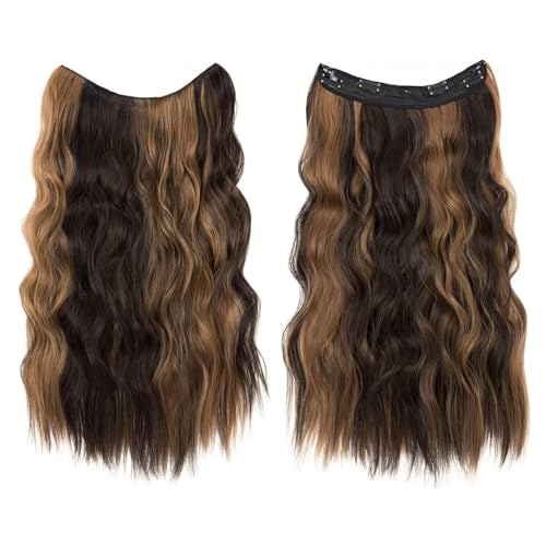 TESS Extension Capelli 60 cm, Marrone Scuro con