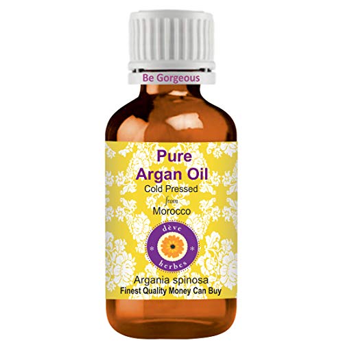 Huile de Argan pure Deve Herbes pour massage corps et soin cheveux secs lot de 2 flacons