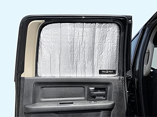 Side Window Rear Seat 2Nd Row Sunshade For 2010 2011 2012 2013 2014 2015 2016 2017 2018 2019 2020 2021 2022 2023 Dodge Ram 2500 3500 (Not For 1500 Models) - Crew Cab - Mega Cab - 4Dr 4Door (2Pcs) #TOP2