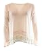 Jolt Junior's Long Sleeve Top with Feminine Lace Hem