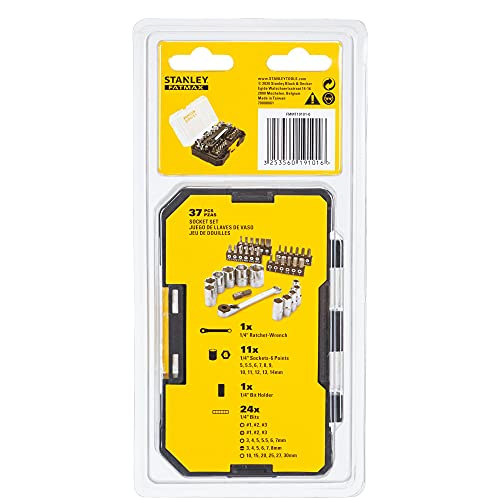 Stanley - COFFRET STAKBOX S - 1/4’’ - JEU DE 37 PCS - FATMAX - FMMT19101-0