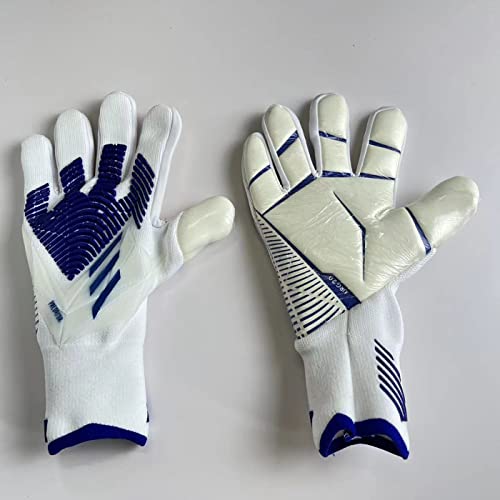 Soccer Goalie Gloves, Professional Latex Football Goalkeeper Gloves, Soccer Men and Women, Goalie Kids, Suitable in All Weather for All-Around Play, Match, Training Size 6/7/8/9/10