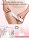 Bikini Trimmer Women 2-in-1 Facial Hair Remover for Women,USB-C Razors Woman,Dual Head Shaver Woman with Smart Light for Intimate,Lady Shavers for Woman Pubic Hair for Lip Underarm Body,Travel Lock
