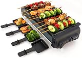 VNIMTI Raclette Racklet Racellete Electric Table Grill for 8, Portable Korean BBQ Grill Indoor & Che