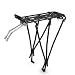 Flexzion Bike Rear Rack Mount - Bicycle Back Seat Pannier Luggage Backpack Cargo Basket Carrier with Taillight Mount Lightweight Aluminum for Road MTB Mountain Folding Bike 55 lbs Capacity
