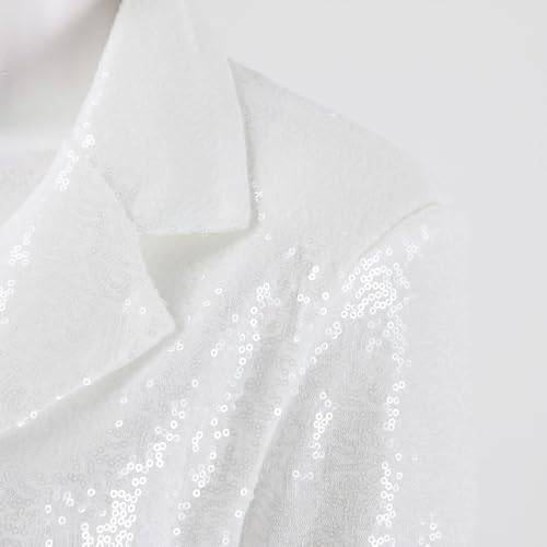 Women Suits 2 Piece Set Sequins Long Sleeve Blazer Sets Women 2 Piece Outfits High Waist Glitter Pants Suit Partywear4