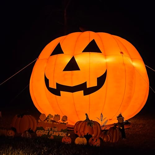 Aufblasbare Halloween-Kürbis-Deko mit LEDs, 3 m – Bild 5