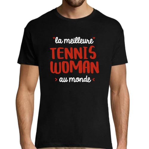 T-Shirt Homme La Meilleure Tenniswoman pour papa humoristique et complice