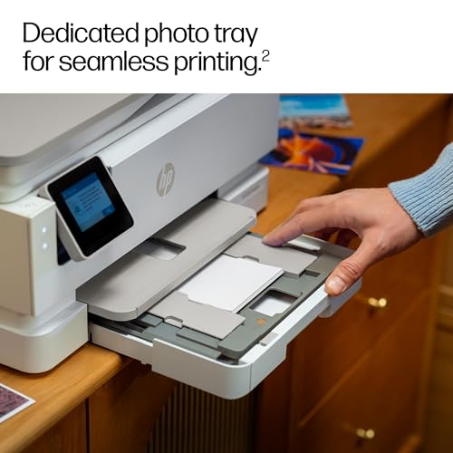 HP Envy Photo 7934 All in One Printer | Wireless | Print, Scan & Copy | 6 months free Instant Ink | Automatic 2-sided photo printing | Touchscreen | Dedicated Photo tray | Automatic Document Feeder - Image 3