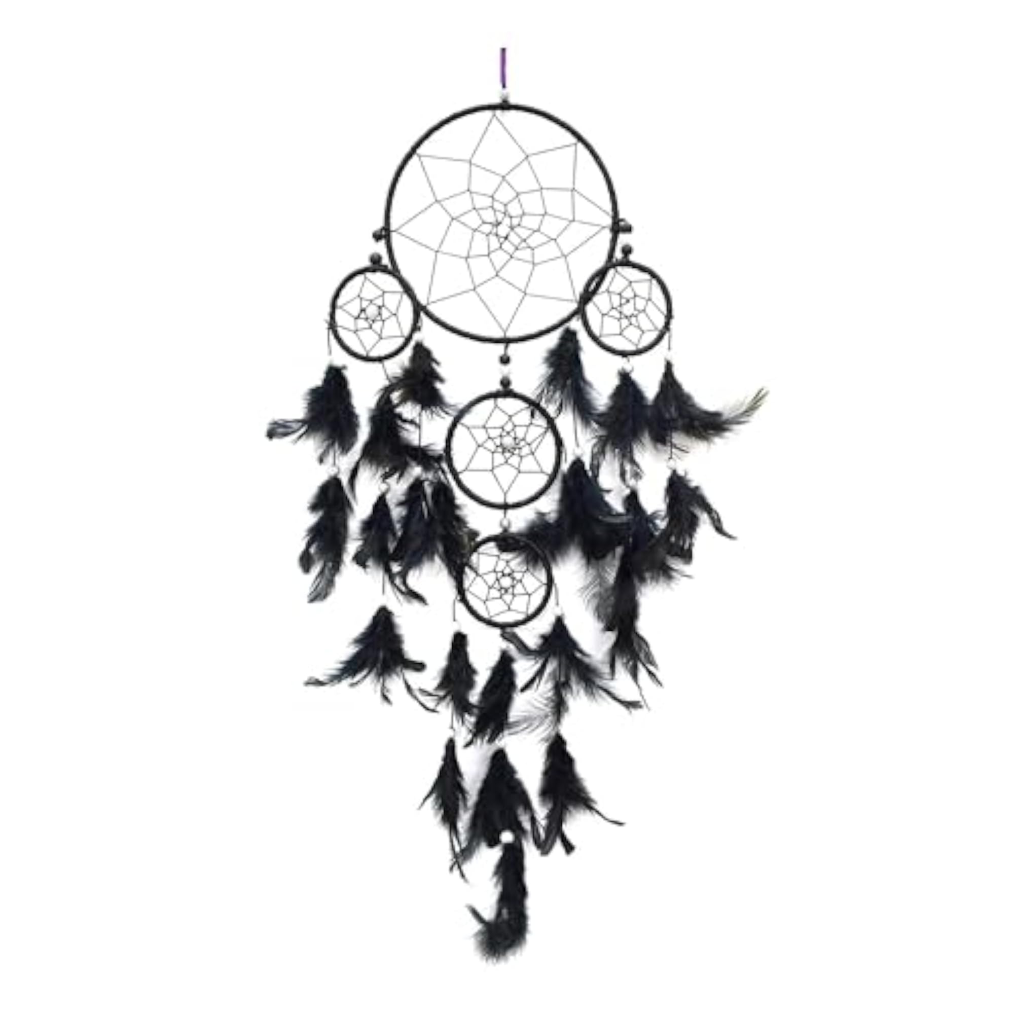 Handcrafted Dream Catcher with Natural Feathers for Wall Hanging