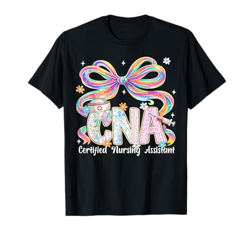 Floral CNA Certified Nursing Assistant Nurse Women T-Shirt