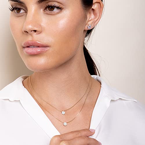 GUROTD 4 Pairs 925 Sterling Silver Stud Earrings for Women Girls Tiny Flower Heart Butterfly Hypoallergenic Cubic Zirconia Diamond Cartilage Earrings Set - Image 4