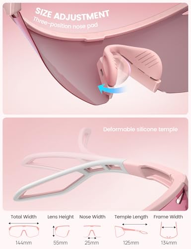 Image of Lamicall 24g Polarized Sports Sunglasses for Men Women - UV400 Protection Sun Glasses for Baseball Running Cycling Fishing