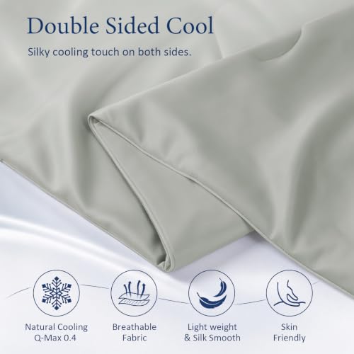 Image of Cooling Comforter for Hot Sleepers, King 106x90, Moonstruck | Cooling blanket feel, Q-Max >0.4 cool touch, double-sided cooling, Sorona fill, for night sweats, lightweight & breathable
