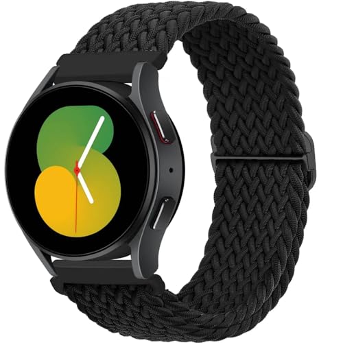 Bracelet nylon 20mm 22mm pour Samsung Galaxy Watch 7 6 5 4 boucle tressée
