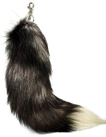 43cm thick faux fake Fox Fur Tail Keychain Tassel Bag Handbag Pendant Accessory Purse