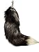 Alpertie Top quality Fluffy Real Fox Fur faux Tail Keychain Tassel Bag Cosplay toy Handbag Accessory hook Pendant