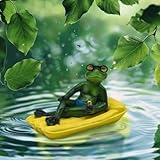 Doublez le plaisir : obtenez une paire de grenouilles flottantes réalistes et ludiques Parfait pour créer une harmonie visuelle équilibrée dans les étangs ou les plans d'eau flanqués – pas de grenouille solo laissée derrière.