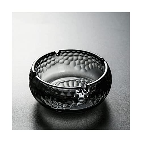 Stort askfat i glas i olika utföranden för cigarrer och cigaretter, lämplig för inomhus- och utomhusbruk, förhindrar flygande aska, perfekt för cigaretter och cigarrer.