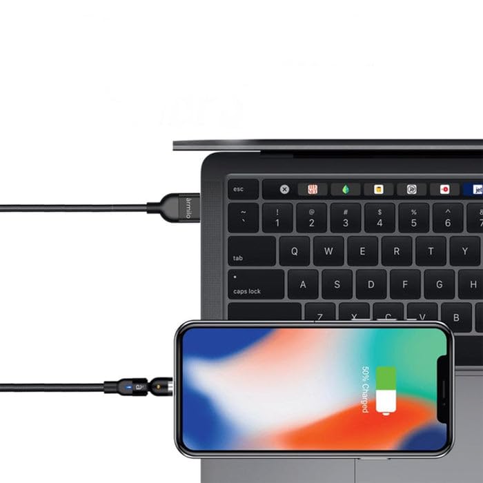 QALOVKA 3 IN 1 MAGNETIC USB CHARGING CABLE | USB-C ANDROID AND LIGHTNING WITH EXTRA PROTECTING NYLON| STRONG MAGNETIC CABLE WITH FULL ROTATION SUPPORT FAST CHARGING (B0D3LBJFBM) Amazon Price History, Amazon Price Tracker