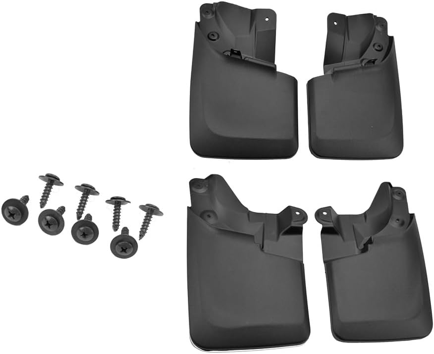 Tecoom Compatible with Toyota Tacoma Mud Flaps Splash Guards Tacoma 2016-2023 Front and Rear Mudflaps 4Pcs Set ABS Molded (with OEM Fender Flares)