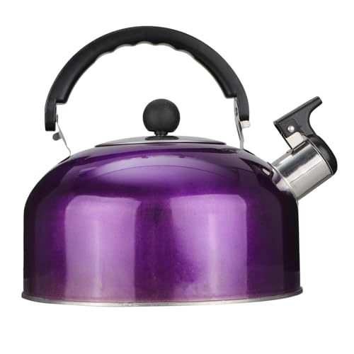 Alipis Heat Resistant Small Tea Kettle 2l Whistling Pitcher Stovetop Water Pot Purple Style