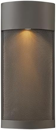 Hinkley Aria Contemporary Modern One Light 50W GU10 Outdoor Wall Mount, Buckeye Bronze