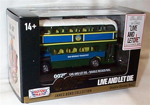 Corgi motor max JAMES B0ND collection Double Decker Bus 007 Live And Let Die Vehicle 1:36 scale diecast model