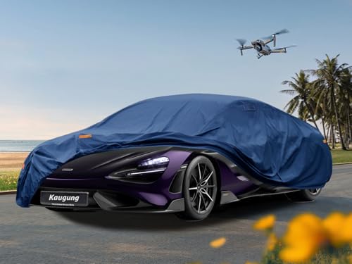 Image of Kaugung Heavy Duty Car Cover Custom Fit Mclaren 765LT (2018-2025), Waterproof All Weather Resistant Outdoor Sun Rain Dust Snow Protection with Anti-Theft Lock. (USA Warehouse, Within 3-7 Days)