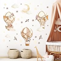 Wally Fox Retro vliegtuig muurstickers - 26 stuks