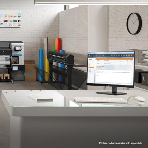 Image of HP 27 inch FHD 100Hz Monitor with IPS Panel | Built-in Speakers, Eyesafe Display, 3-Sided Borderless, HDMI & DisplayPort, W /HDMI (27-inch)