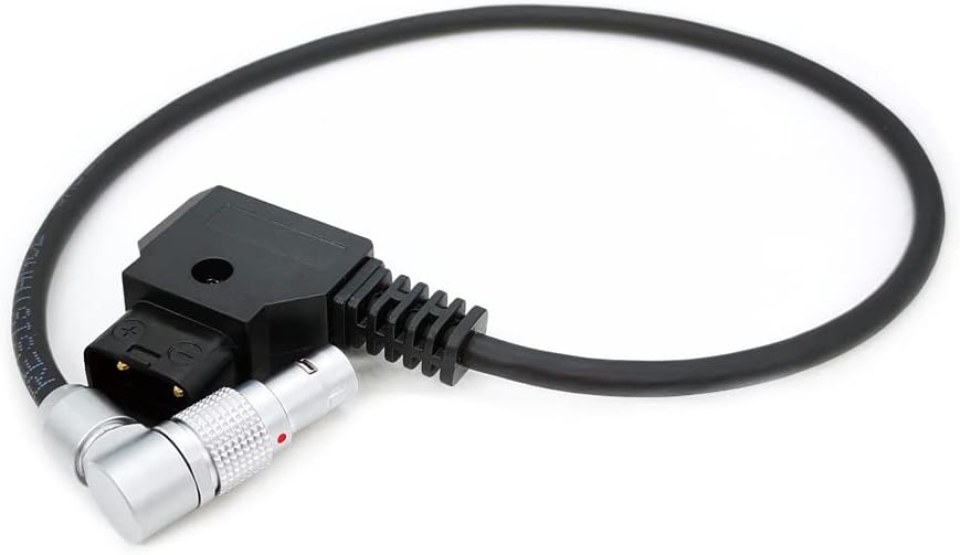 D-tap to 0B 2-Pin Male Flexible Power Cable for Teradek SmallHD ARRI RED Form Gold Mount/V-Mount Dtap