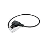 D-tap to Rotatable 2-Pin Right Angle Flexible Power Cable for Teradek SmallHD ARRI RED Form Gold V-Mount Dtap to 0B 2-Pin Male Plug