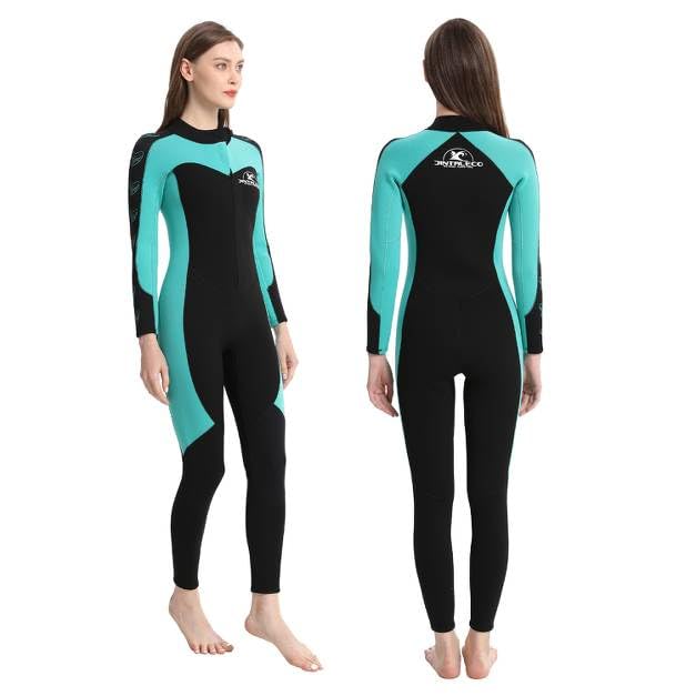 Full Body Wetsuits for Men & Women (9 Sizes) - Back Zip Wet Suit for Men Cold Water Swimming - Front Zip Wetsuit Women - Diving Suit - Full Wetsuits Surfing, Swimming (4 mm & 3 mm)