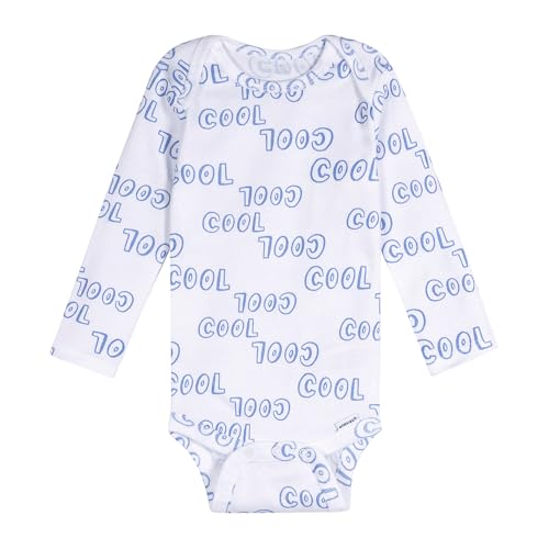Image of Onesies Brand Unisex Baby 6-Pack Long Sleeve Bodysuits - Breathable Cotton One-Piece Outfits for Newborns & Infants