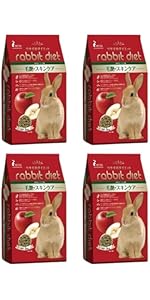 Amazon | ウサギのダイエット 消化器官ケア ラズベリー味 3kg×4