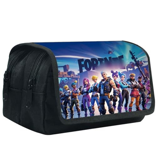 SYSYSYYASNL Minecr Federmäppchen,Cartoon Federmäppchen,Federtasche,Kinder Große Kapazität Stift Tasche, Doppel-Reißverschluss, für Teenager Studenten Büro Schulbürobedarf