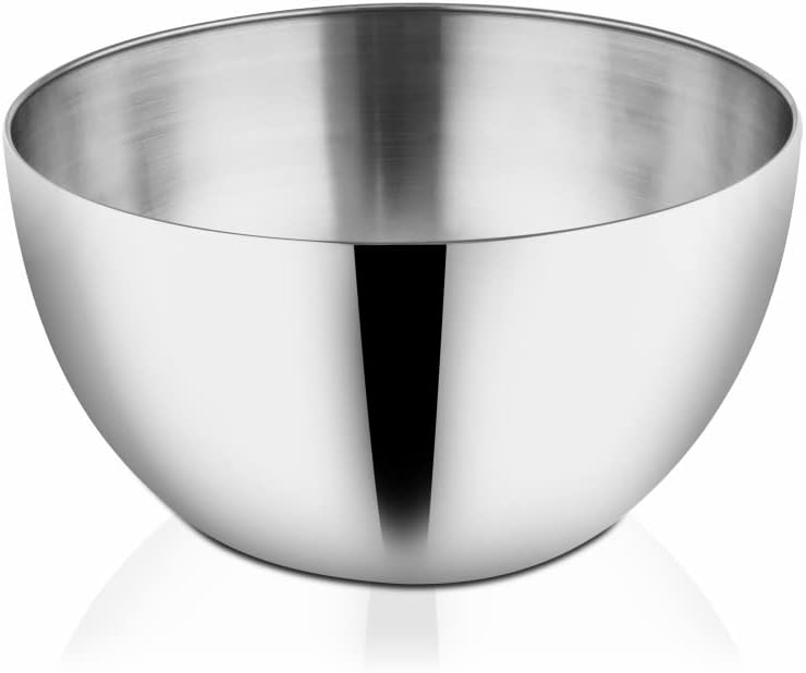 Shri & Sam Stainless Steel Bowl, 29cm, Silver