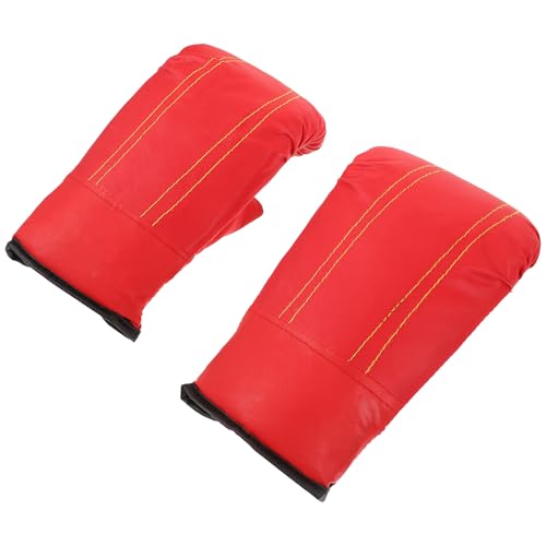 Guantes de boxeo ULTECHNOVO con muñequera ancha para entrenar en casa en color rojo