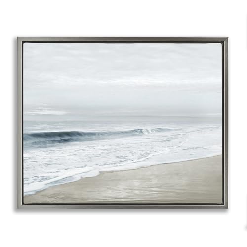 Morning Bliss Coastal Seascape, 25 x 31 Inch Canvas in Floater Frame