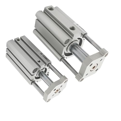Vérin pneumatique CQMB12 éliminant le jeu mécanique grâce au guidage compact