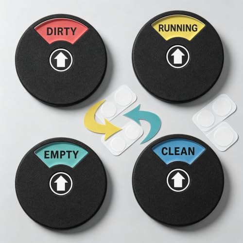 4 Inch Dishwasher Magnet Clean Dirty Sign 4 Status Modes