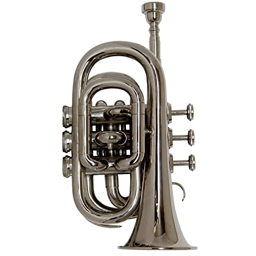 Shreyas Pocket Trumpet Nickel Plated, Bb #TOP2