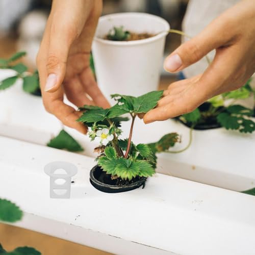 Cestas hidropónicas de plástico con ranuras de ventilación para cubos de cultivo WOONEKY 6