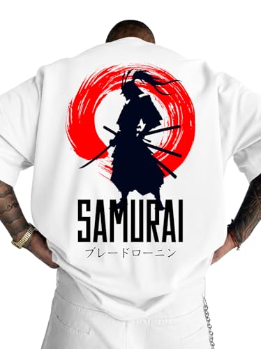 Image of Men's Oversized Round Neck Cotton Printed Gym T-Shirt for Men | Premium Soft Cotton Casual Loose Fit Half Sleeve Plain Tee Shirt