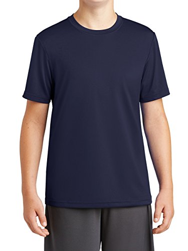 Mafoose Youth Short Sleeves PosiCharge Tough Snag Resistant Tee True Navy S