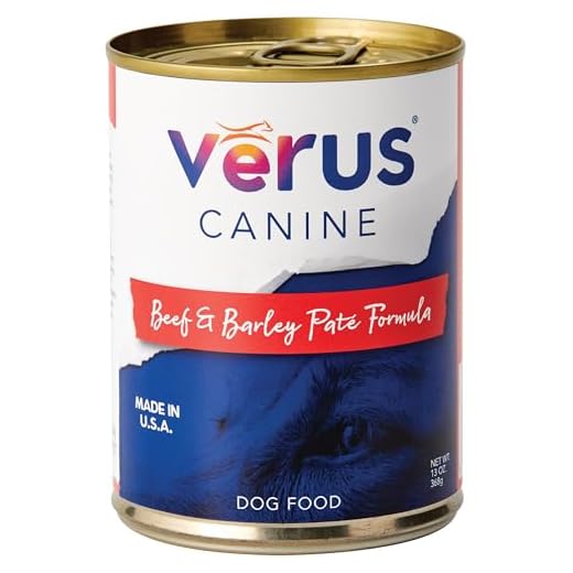VeRUS Pet Foods Wet Dog Food, Beef & Barley Formula 12 Pack