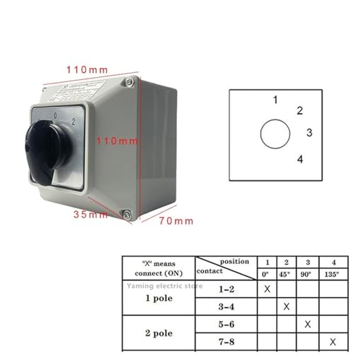Interruptor de leva aislado LW26-63 para cortes estables en 63A 2