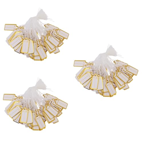 Étiquettes papier suspendues pour étiquetage de prix manuel en lot de 1500