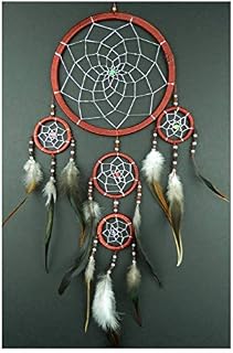 BRILLIANT GIFTS SILVER WEB BROWN DREAM CATCHER MSP